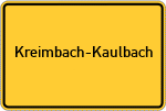 Place name sign Kreimbach-Kaulbach