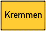 Place name sign Kremmen