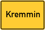 Place name sign Kremmin
