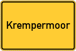Place name sign Krempermoor