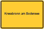 Place name sign Kressbronn am Bodensee