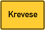 Place name sign Krevese