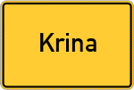 Place name sign Krina