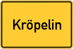 Place name sign Kröpelin