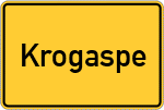 Place name sign Krogaspe