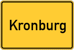 Place name sign Kronburg