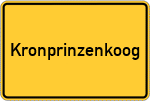 Place name sign Kronprinzenkoog