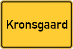Place name sign Kronsgaard