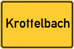 Place name sign Krottelbach