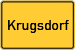 Place name sign Krugsdorf