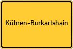 Place name sign Kühren-Burkartshain