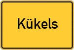 Place name sign Kükels