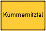 Place name sign Kümmernitztal