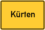 Place name sign Kürten