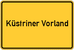 Place name sign Küstriner Vorland