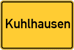 Place name sign Kuhlhausen
