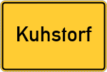 Place name sign Kuhstorf