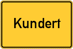 Place name sign Kundert