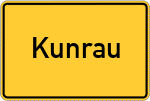 Place name sign Kunrau