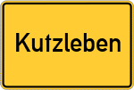 Place name sign Kutzleben