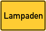 Place name sign Lampaden