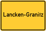 Place name sign Lancken-Granitz