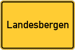 Place name sign Landesbergen