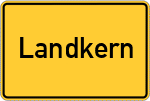 Place name sign Landkern
