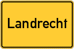 Place name sign Landrecht
