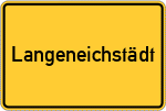 Place name sign Langeneichstädt