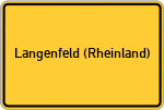 Place name sign Langenfeld (Rheinland)