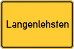 Place name sign Langenlehsten