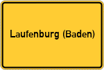 Place name sign Laufenburg (Baden)