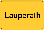 Place name sign Lauperath