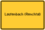 Place name sign Lautenbach (Renchtal)