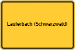 Place name sign Lauterbach (Schwarzwald)