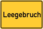 Place name sign Leegebruch
