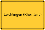Place name sign Leichlingen (Rheinland)
