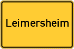 Place name sign Leimersheim