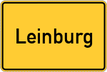 Place name sign Leinburg