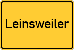 Place name sign Leinsweiler