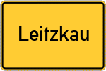 Place name sign Leitzkau