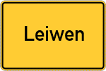 Place name sign Leiwen