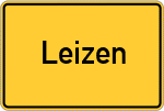 Place name sign Leizen