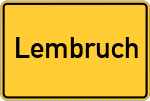 Place name sign Lembruch