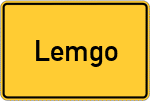 Place name sign Lemgo