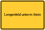 Place name sign Lengenfeld unterm Stein