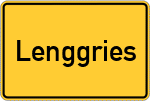 Place name sign Lenggries