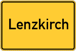 Place name sign Lenzkirch