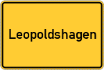 Place name sign Leopoldshagen